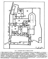 Fontenelle (Saint-Wandrille), plan en 1655